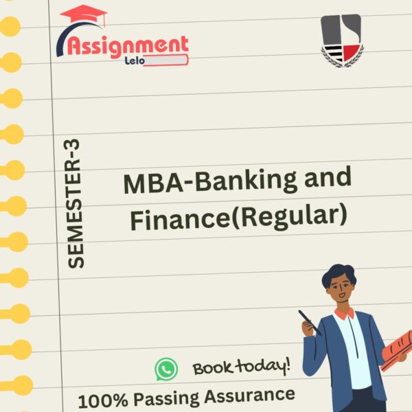 MBA - Banking and Finance Management (Regular)