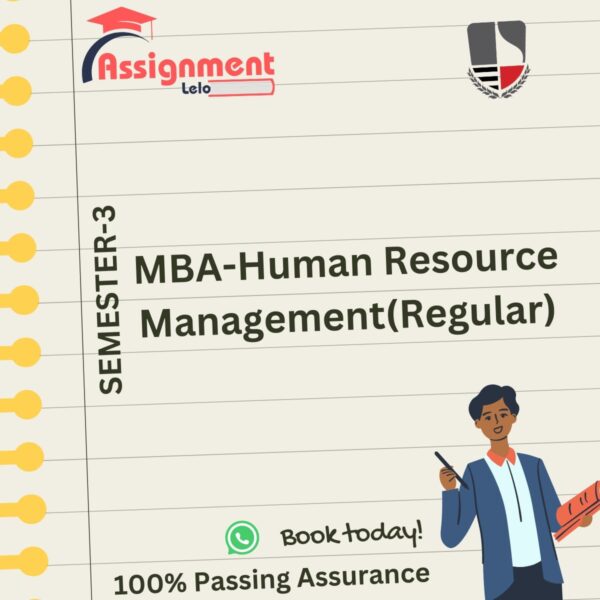 MBA - Human Resource Management (Regular)