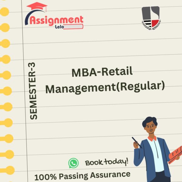 MBA - Retail Management (Regular)